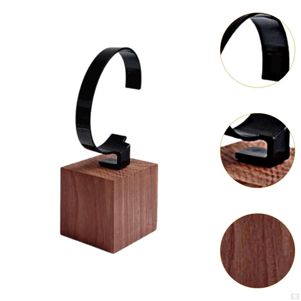 C Organizer for Timepieces, Wooden Display Stand Dresser