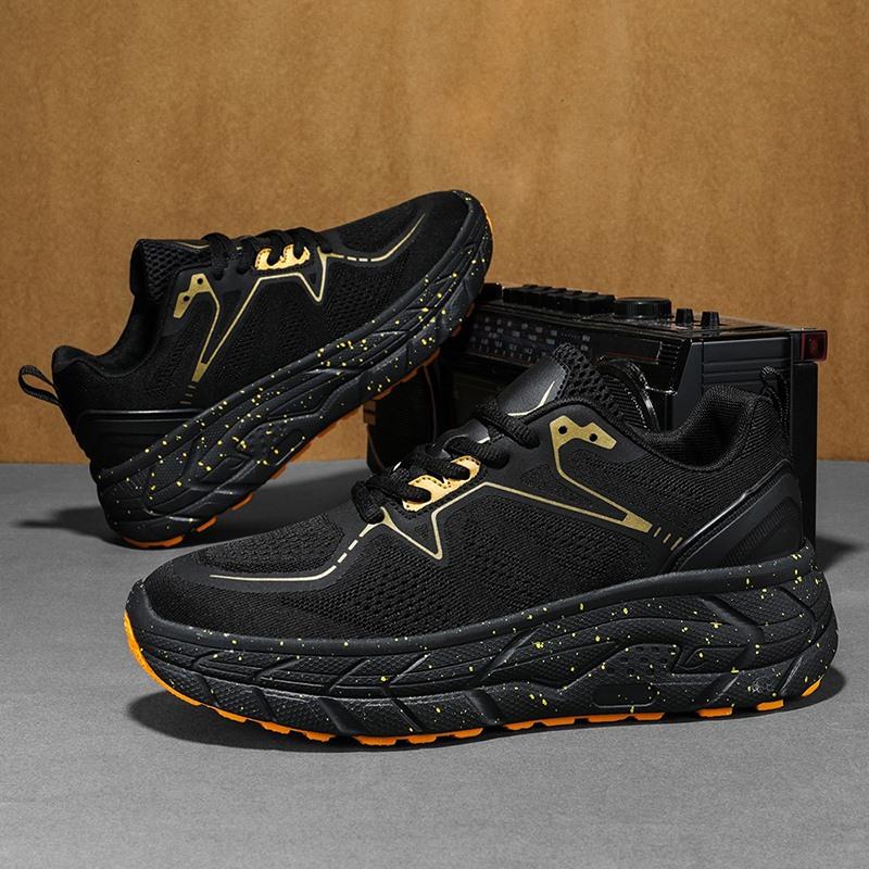 New Men'S Sneakers Summer Breathable Anti-Slip Sports Running Shoes Comfortable Light Platform Shock Absorbing Tennis Shoes Male