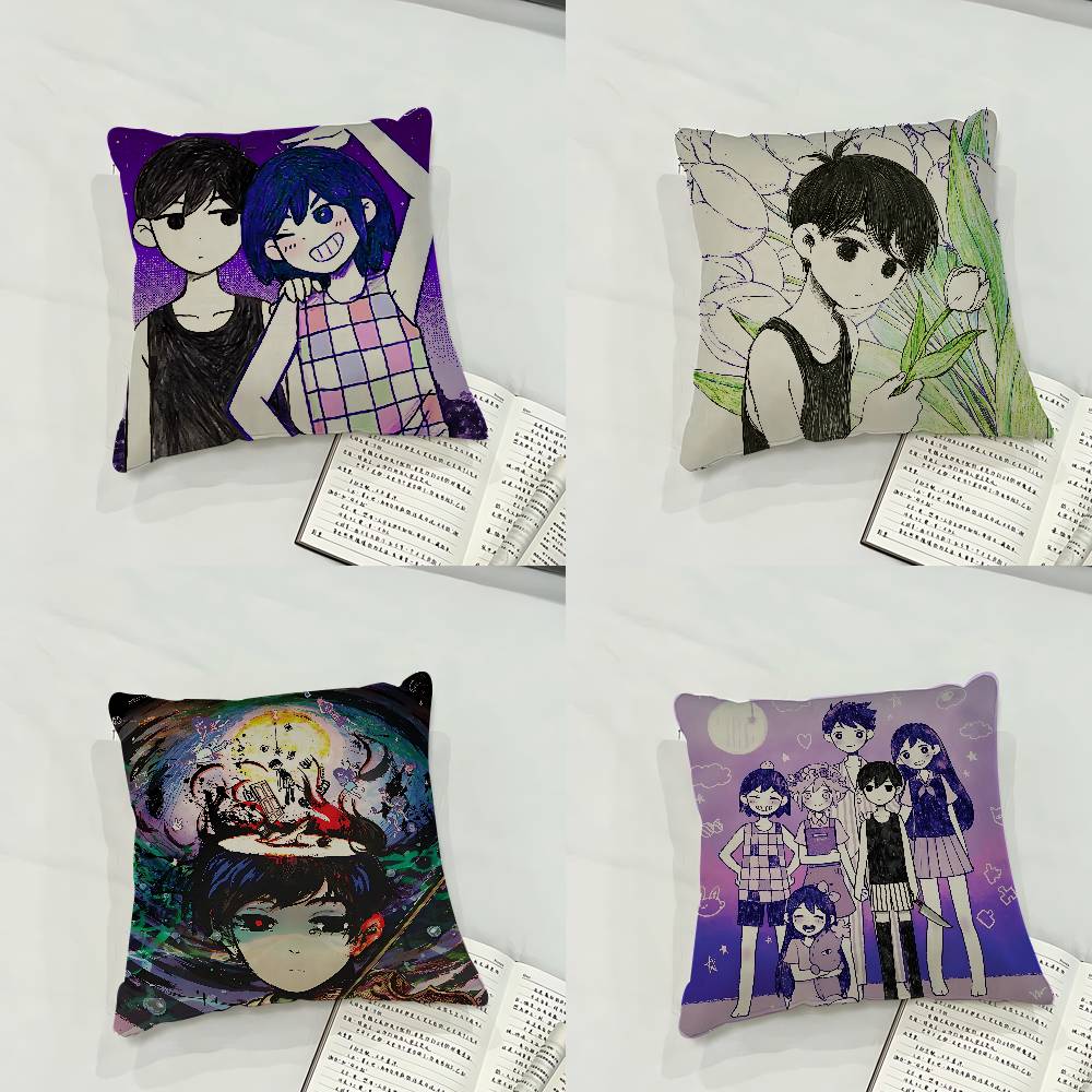 Anime Cool OOmoriS Case Plush Fabric Soft Pillowcase Double Sided Print Cushion Cover Household Gifts