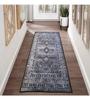 Tapis - MAGHREB - Anthracite - 80x150 cm - Synthétique - Antidérapant - Lavable en machine