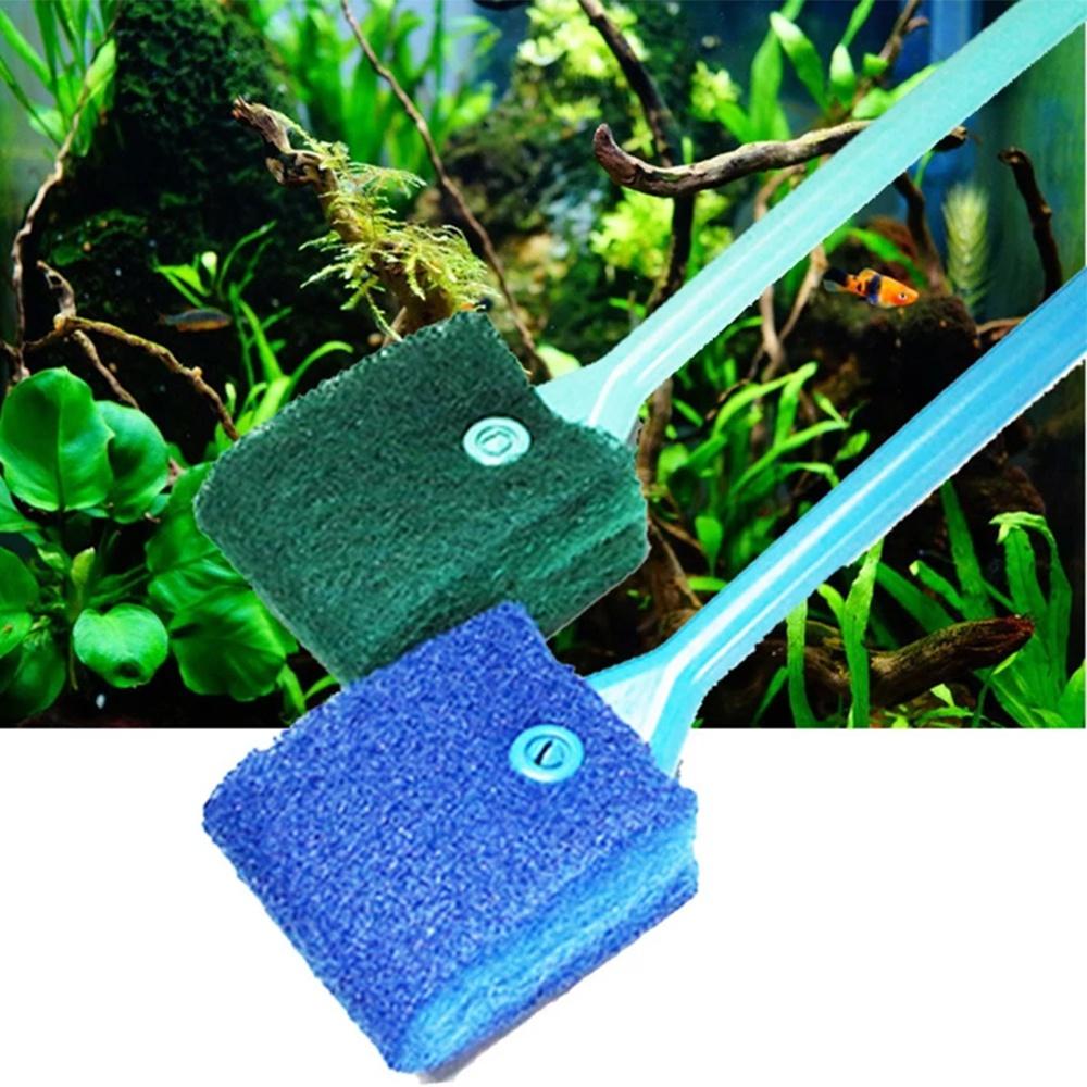 1 Pcs Cleaning Brush Plastic Sponge Aquarium Glass Algae Cleaner Glass Plant Aquarium Fish Tank Aquarium Accessories
