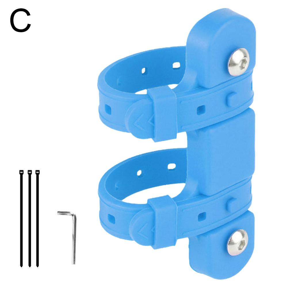

Bicycle Water Bottle Mount Adaptor Silicone Gel Bandage Kettle Cage Strap Seatpost Fork Frame Install Holder Adapter