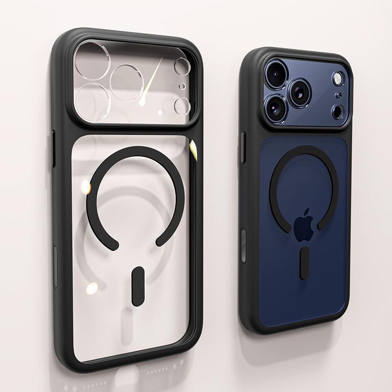

iPhone 17 Pro Max Transparent Magnetic Case - Fashionable, Precise, Full Coverage, Drop-Proof Protection iPhone 14 Pro чёрный