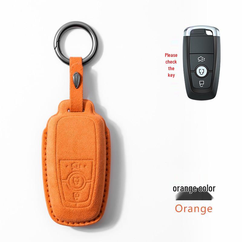 2022 Ford Territory Schlüsselhülle: Wildleder-Fernbedienungsschale mit Schnalle