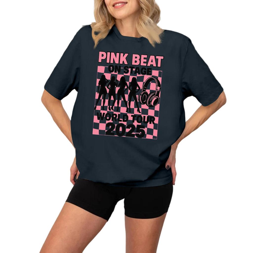 Women's Fashionable And Casual Long Sleeve Printed Short-Sleeved Top