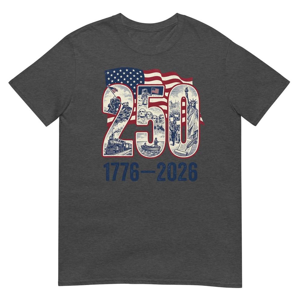 250 Years American 1776 2026 250th Usa Patriotic 4th Of July TShirt