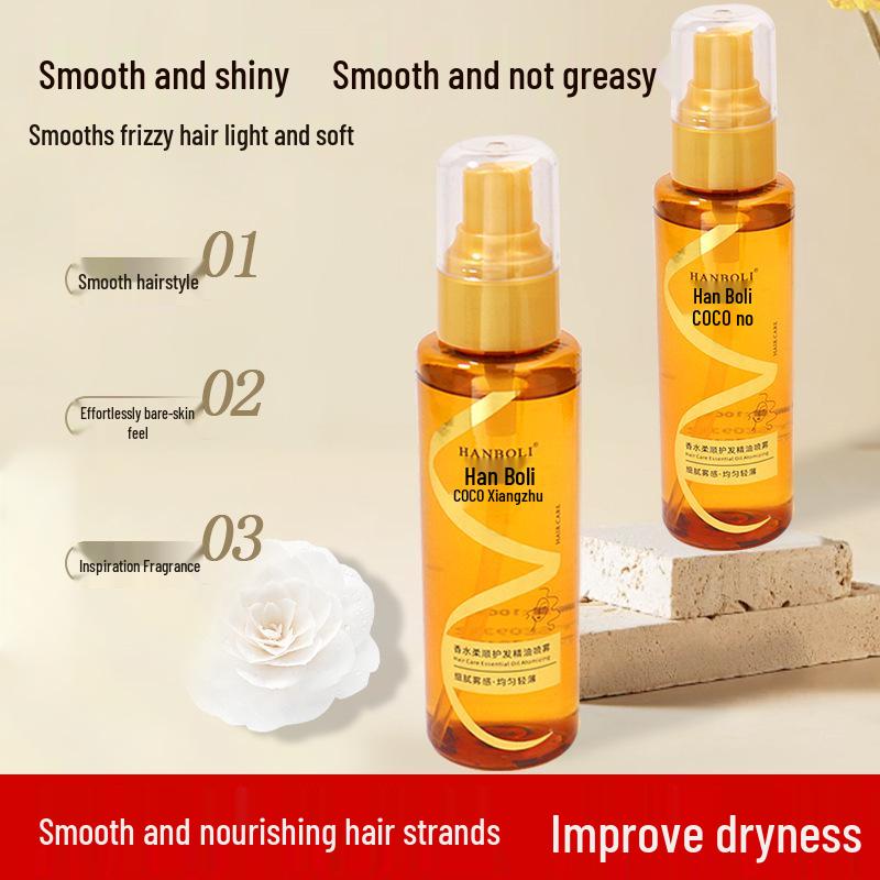 Han Bo Li Hair Oil Spray: Smooths and Defrizzes, No Rinse Needed