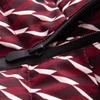 Damen Winter Kapuzen Reißverschluss Bordeaux Ski Gepolsterte Parka Mantel Anzug Set Dame Winddicht Hose Hosen Trainingsanzug