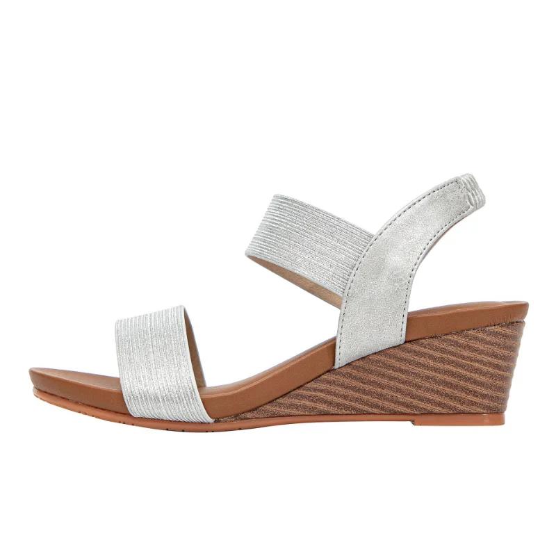 Mode Sandalen für Damen Sommer Keilabsatz 5cm Absatz Römische Slipper Sandalen Mode Damen Strand Freizeitschuhe Große Größe 36-42 Sandalias