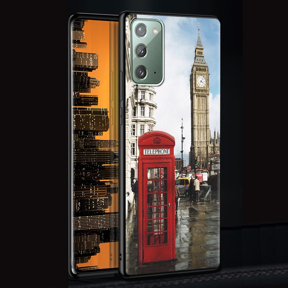 

Чехол Flag United Kingdom London для Samsung Galaxy Note 20 Ultra 10 Lite 9 8 A12 A52 A51 S20 FE A50 A21s черный мягкий чехол для телефона Samsung A52