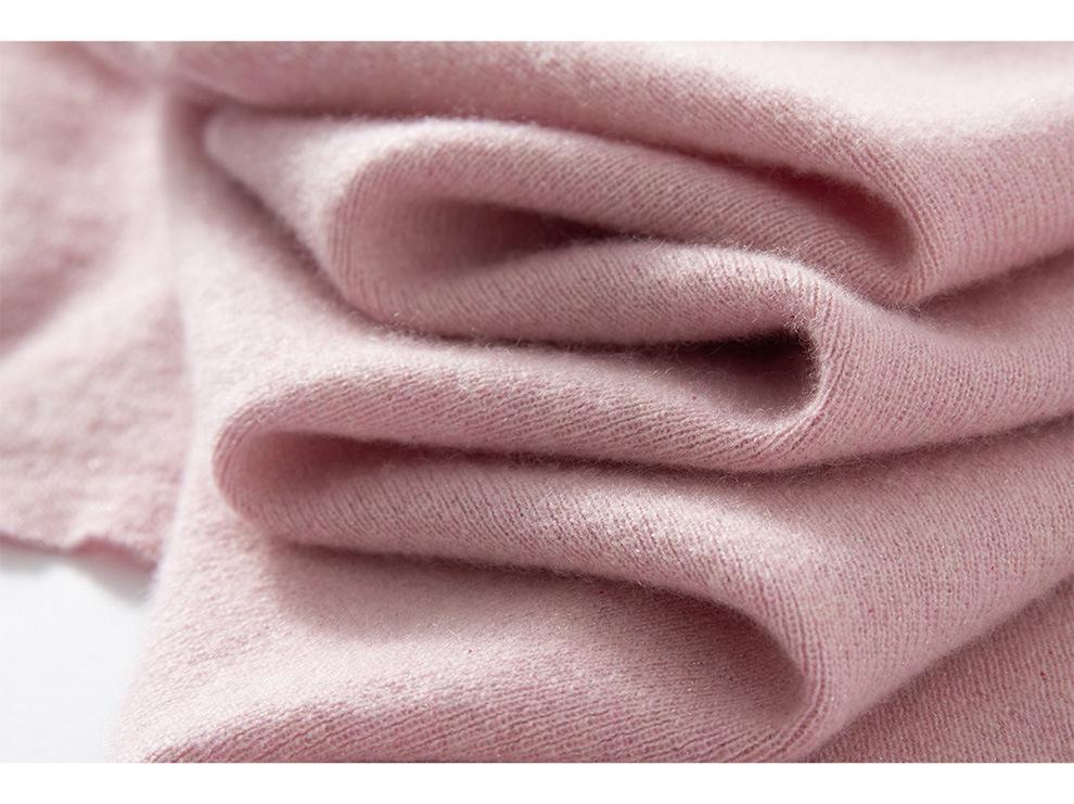 Women's Pure Cashmere Lapel Sweater - Autumn/Winter Loose Polo Knit Jumper