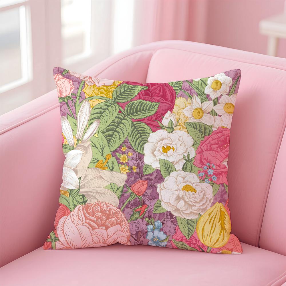 Art WWilliam Morris Cushion Cover Pillow Case Soft Skin Friendly Fabric Comfort  Concealed Zipper