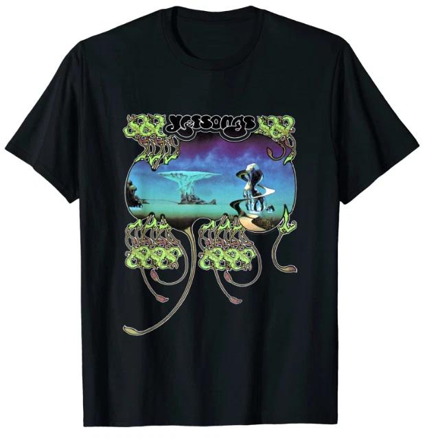Yes songs Yes Band Shirt Black Cotton Short Sleeve Unisex All Size S-4XL L