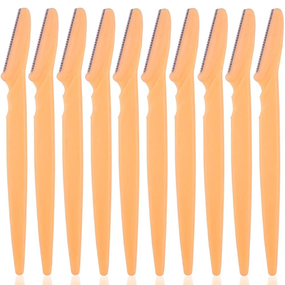 3/10 Stück Augenbrauen-Epilation Haarentfernung Cutter Sicherheitsmesser Make-up Schaber Augenbrauen-Trimmer Klinge Damen Gesichtsrasierer Tragbar