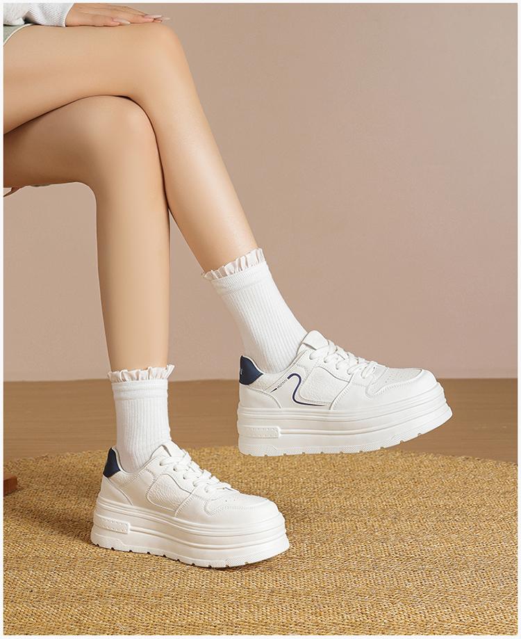 Thick Soled White Shoes for Women