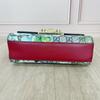 [Pre-Owned] Padlock Metal Lock Buckle Bag GG Blooms Logo Geranium Print Canvas And Leather Box Bag Chain Shoulder Crossbody Bag S - Very Good #1YDVWPF