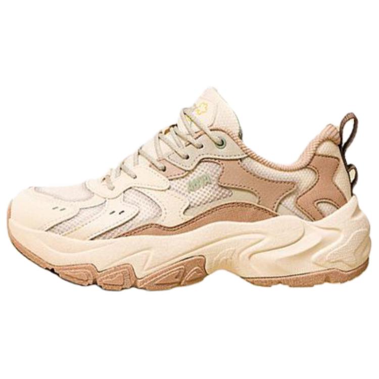 

new ANTA Starry Sea Chunky Sneakers Women s Low top White Plain Mist Gray, Classic Umber Gray 39