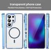 Transparency Acrylic Magnetic Case For Samsung Galaxy S24 S25 FE S26 Ultra Plus A57 A17 A36 for Magsafe Wireless Charge Cover