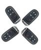 Compatible with Jeep Cherokee: 4+1 Button Smart Card with 4A Chip and 433MHz Remote Key