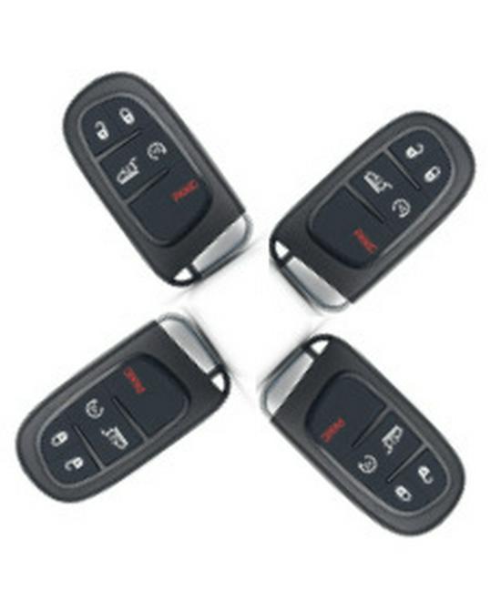 Compatible with Jeep Cherokee: 4+1 Button Smart Card with 4A Chip and 433MHz Remote Key