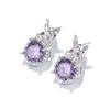 New Year'S Earrings Cute Little Rabbit Zircon Earrings Red Silver Needle Women'S Versatile Small Fragrant Small Earrings