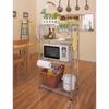 IRIS OHYAMA Metal Rack Kitchen Paper Holder with Hooks MR-24PH