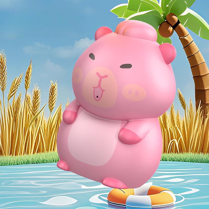 Creative Water Gun, Summer, Cartoon Water Dolphin, Handheld, Portable, Pressing Water Gun, Outdoor Toy, Cute Pool Toy