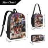 3Pcs Ayliva Tour 2025 School Bags Set for Girls Boys Pencil Boxes Backpack Sets with Lunch Box For School Students Daypack