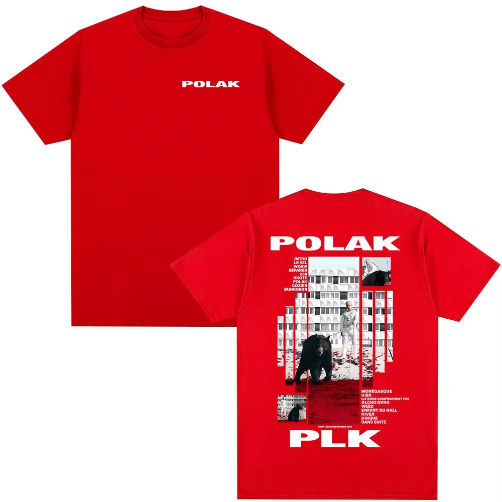 Rapper Plk Polak Graphic T-shirt Men's Women Fashion Pop Music T-shirts Male Casual Cotton T Shirts Streetwears