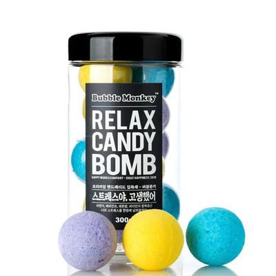 Bubble Monkey Relax Candy Bomb Carbonated Bath Bomb 30gx10ea