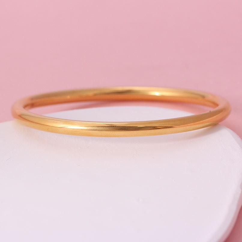 18K Gold Stainless Steel Women's Hollow Bracelet