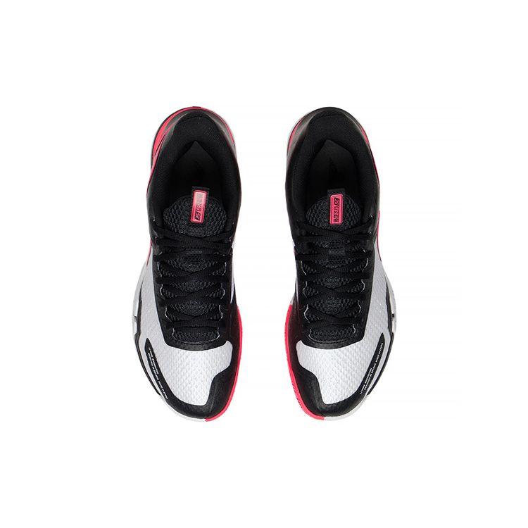 Li Ning Ground Flight SE Fabric Shock Absorption Breathable Low-Top Badminton Shoes Unisex Shoes Black White AYZS014-1