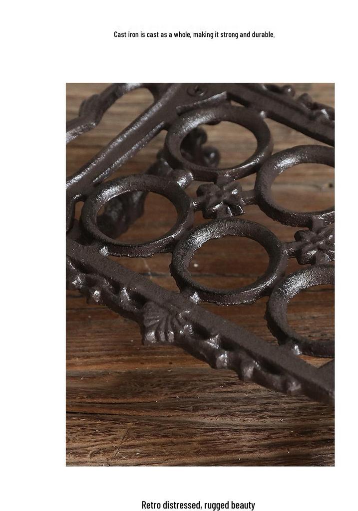 Retro Cast Iron Egg Holder: 6 or 8 Grid Egg Tray for Kitchen, Bar, or Restaurant Display
