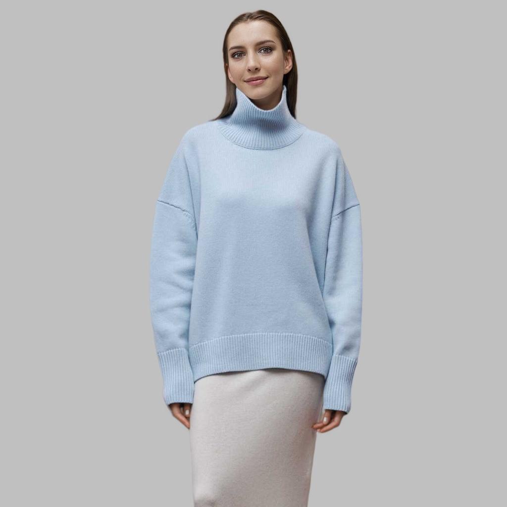 Autumn Winter Women Turtleneck Sweater Warm Pullover Thick Oversize Black Knitted Camel Top Sweaters for Women