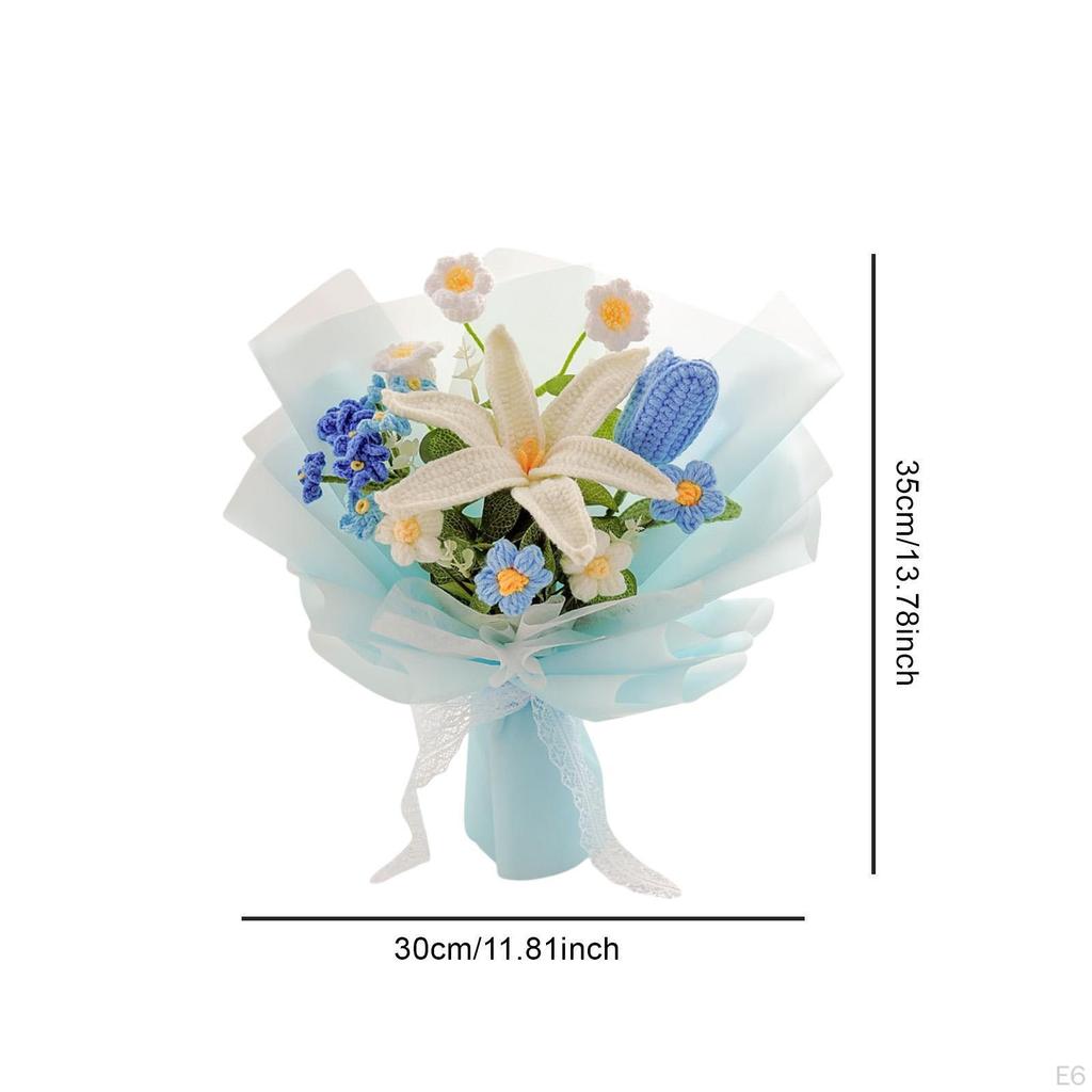 Bouquet of Flowers Hook Lis Artificial Flower for Girlfriend