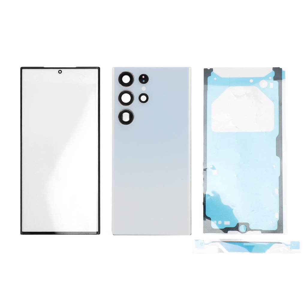 Phone Back Glass Cover Front Glass Outer Screen with Pre Installed Camera Lens Repair Tools Replacement Kit for 3 5G