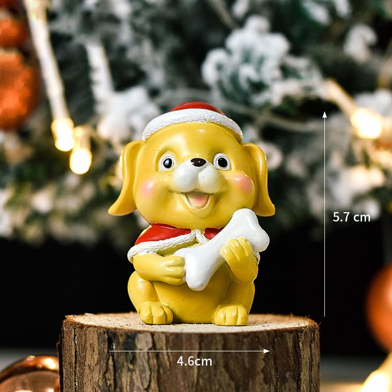 Christmas Theme Resin Micro Landscapes Xmas DIY Christmas Micro Landscapes Cute Santa Claus Snowman Christmas Gift Blind Boxes