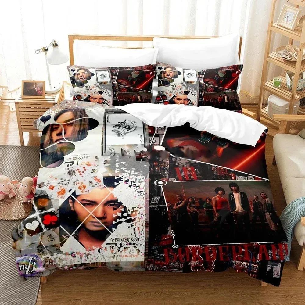 3D Alice In Borderland Season 2 Bedding Set Duvet Cover For Boys Bedroom Single Double Full Queen King Size