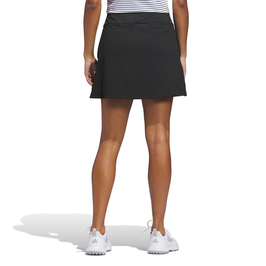 Golf Skirt Textured Skirt Black [Adidas Golf] Pull-On