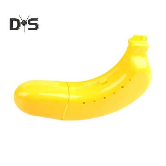 

Ящик для хранения бананов с отверстиями, пищевой многоразовый, не содержит бисфенола А, легко моется, для путешествий на открытом воздухе, держатель для бананов, защитный чехол для фруктов жёлтый