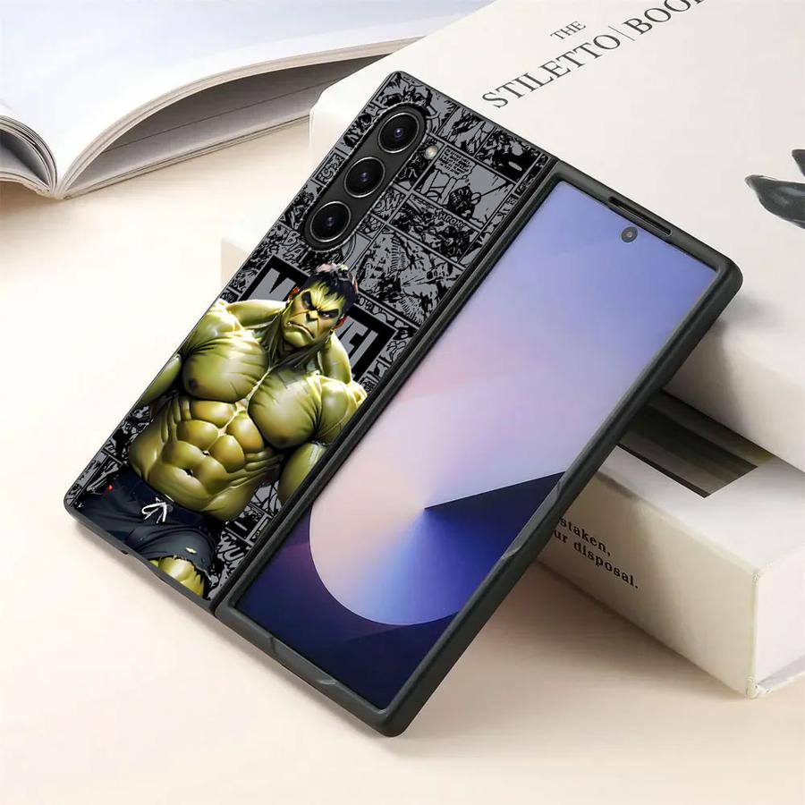 Чехол для Samsung Galaxy ZFold7 Z Fold 7 6 5 4 3 ZFold3 ZFold5 ZFold6 ZFold4 Задняя крышка телефона Marvel Ironman Sipiderman Galaxy Z Fold6