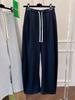 Spring Gray High-Waisted Casual Women's Wide-Leg Sweatpants