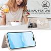 Crossbody Flip Leder Handyhülle Für iPhone Air 17 16E 15 16 14 13 12 11 Pro Max XR XS Max 7 8 Plus SE Geldbörse Handgelenkband Abdeckung