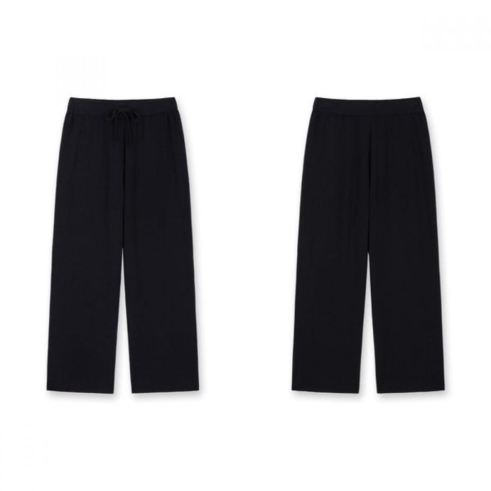 Furina Wide Pants Milano Wool Cotton Knit Banding