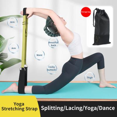 1 Satz Yoga Dehnband Verstellbar Hochelastisch Verschleißfest Flexibel Breite Anwendung Beinstrecker Fitnessgerät