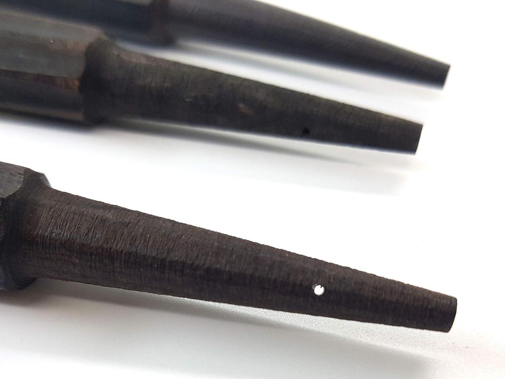Set of 3 Karakui for Okinawa Sanshin Octagonal [Kuroki Sand] Hole-drilled