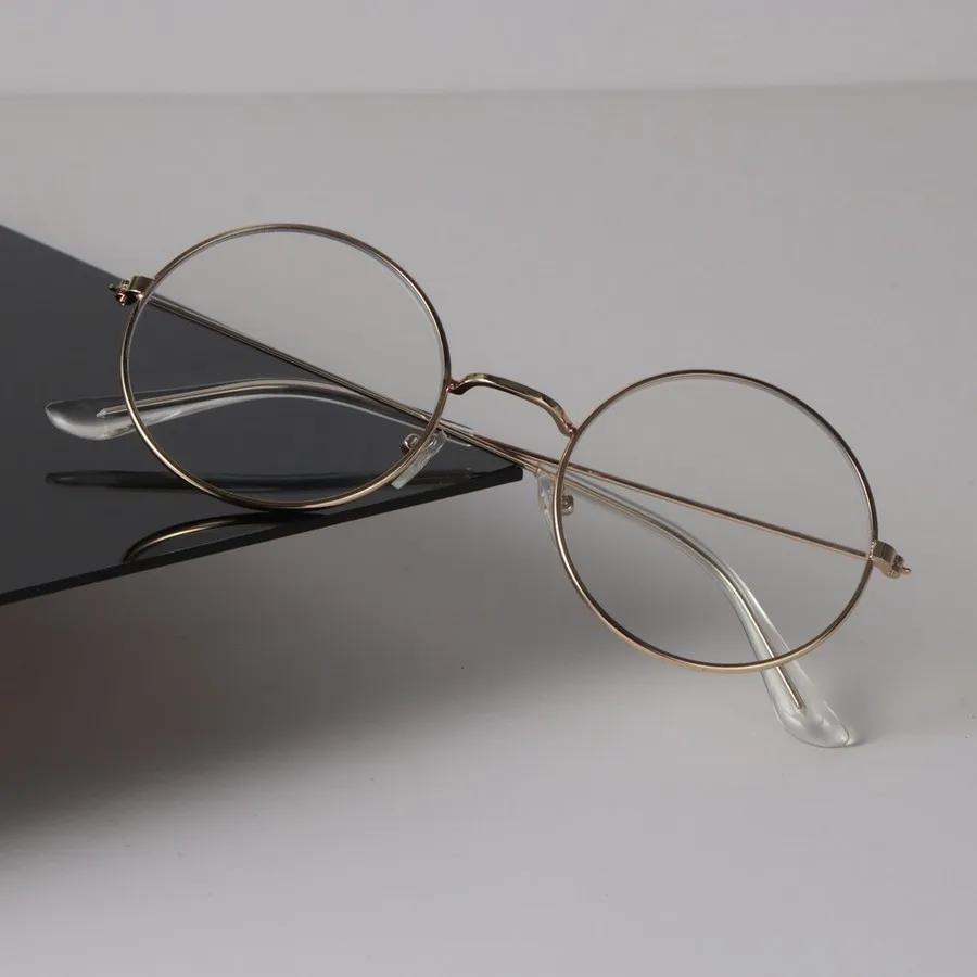 Minimalistischer Luxus Transparente Brille Cooles Rundes Gestell Brille Damen Herren Cooles Klares Glas Gestell Brille Oculos