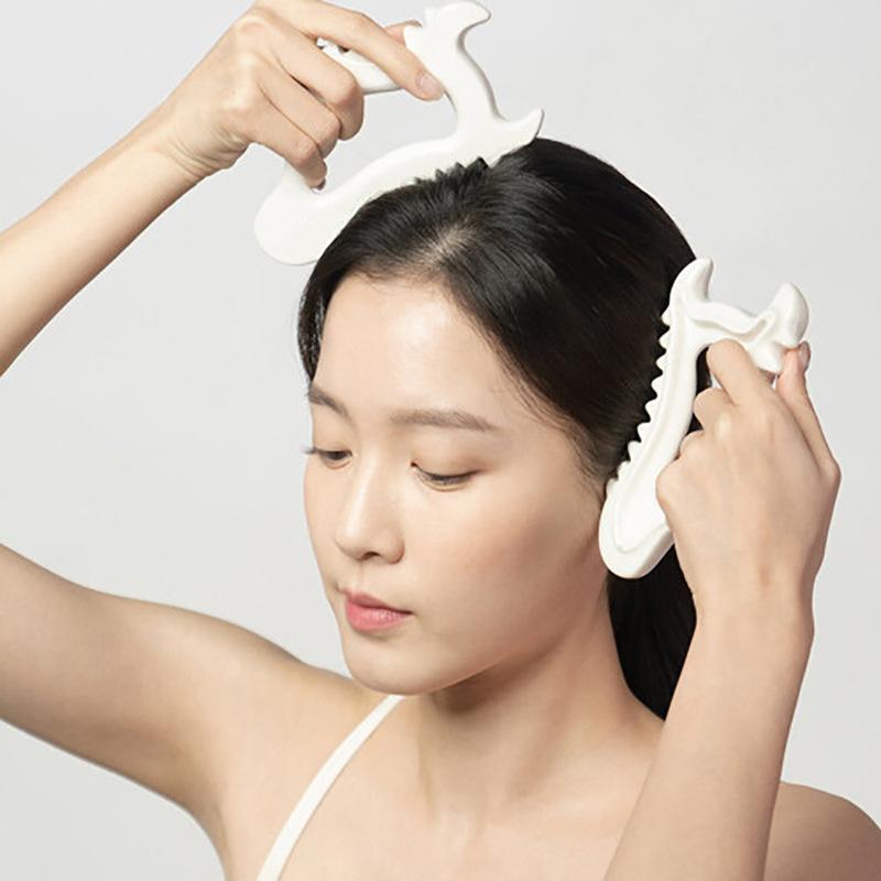 

Ceramic Gua Sha Soard Skin Scraping Tools Face Massager Head Massager Whole Body Relax Body Meridian Scraper Massage Tool 1Pcs