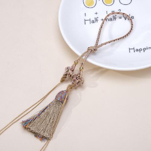 Chinese Knot Handle Rope Tibetan Tassel Pendant Accessories Diy Mobile Phone Lanyard Car Pendant Gold Bead Tassel Pendant