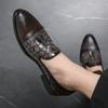 New Leather Designer Men's Dress Formal Casual Business Stylist Wedding Loafers Moccasins Italian Male Oxfords Man Shoes for Men